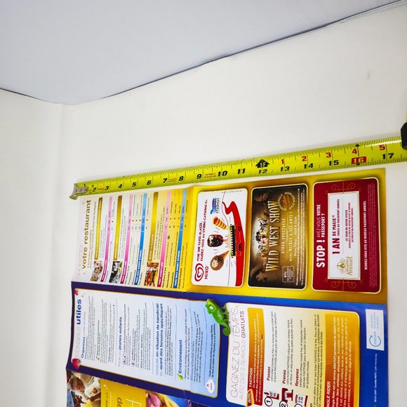 PARIS Disney EURO Disneyland Map EUROPE souvenir gift for Travel 2015 FRENCH - Picture 15 of 15